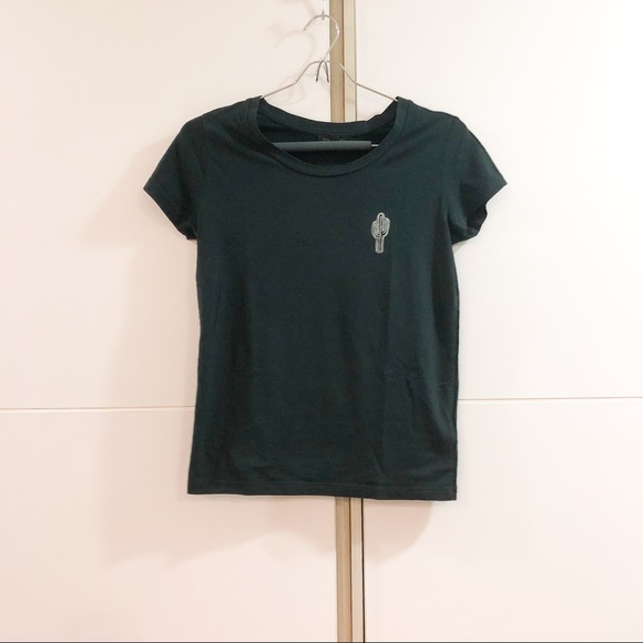 Topshop Tops - Topshop black crop tee